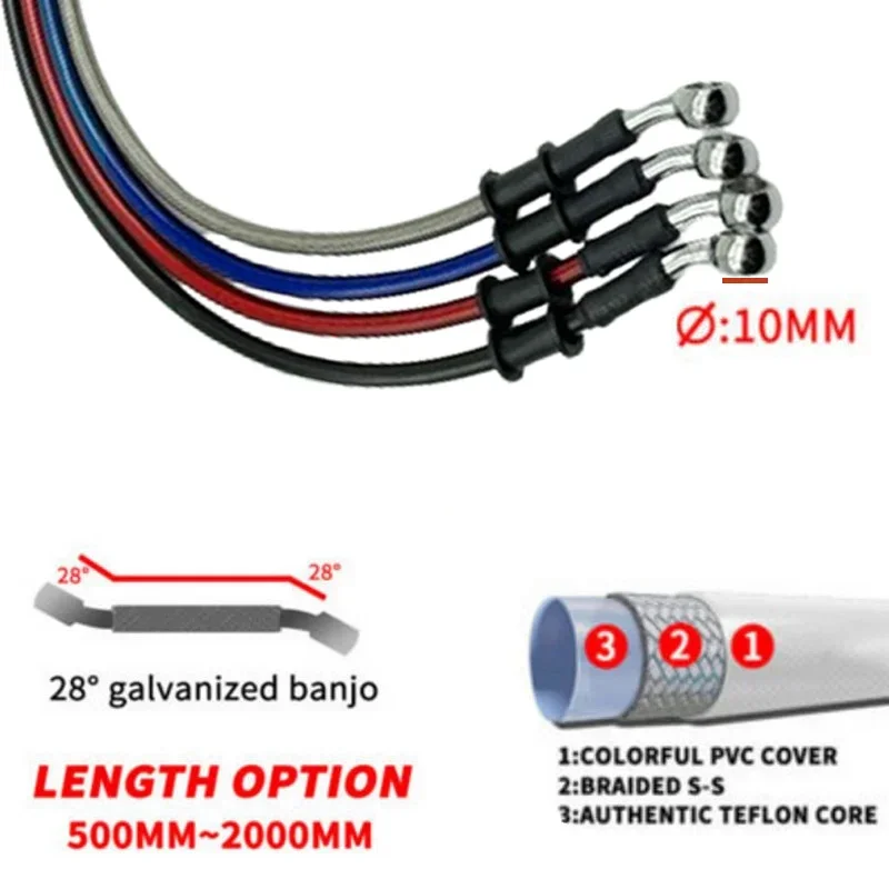 2X Universal 30cm-220cm 28° Mo - Brake Line Motorcycle review and price